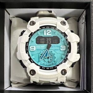 Activa White and Black Camouflage Sport Watch